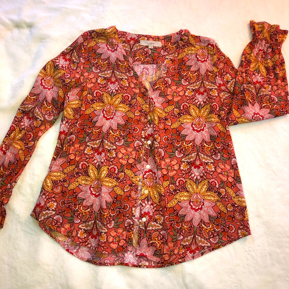 Loft women’s button down blouse